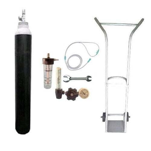 Oxygen Cylinder with Trolley Setup